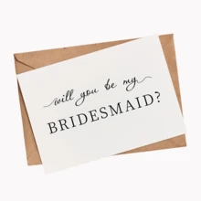 1套伴娘邀请卡 - 完美的婚礼回礼，充满趣味和真挚情感的邀请创意 - 彩色 - 查看 4