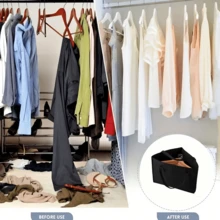 1 túi lưu trữ hình tam giác tiết kiệm không gian có tay cầm - móc treo sắp xếp, hoàn hảo cho tủ quần áo, khu vực giặt ủi và giá phơi - giải pháp lưu trữ tủ quần áo tối giản hiện đại với thiết kế tam giác đơn giản và đường may bền bỉ - Nhiều màu - Xem 7