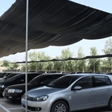 1件高密度聚乙烯黑色遮阳帆，安全围栏，花园围栏，凉亭遮阳布，隐私屏风，户外遮阳网，防风，防鸟，防虫，防雪防尘，适用于夏季露营、户外游泳池和简易车库。 - 黑色 - 查看 8