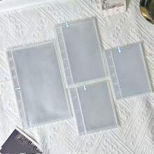 10 tờ giấy rời PP trong suốt khổ A5, giấy chèn album ảnh 6 lỗ 3"/5"/7", hộp đựng sticker. - Trong sáng - Xem 7