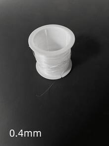 1 Roll Non-Elastic Fishing Line - DIY Beading Material/Jewelry Thread Transparent Fish Nylon Line/Crystal Fishing Line (0.2/0.3/0.4/0.5/0.6mm) - White - View 5