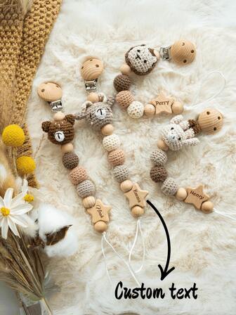 1pc Personalized Animal Keychain, Pendant Clip, DIY Name Pendant Clip, Birthday/New Year Gift, First Gift Of Life