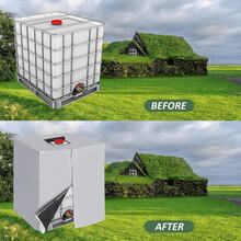 1pc IBC Tote Cover, Outdoor Water Tank Protective Cover, Garden Sunshade, Waterproof, Fits 275 Gallon/1000L IBC Tote, Cover, Bag, Organizer Bag, Storage Bag,Women's Day,Travel Essentials,Wedding Favours,Y2k,Bedroom,Car Accessories Women,Kitchen Decor, Beach,Summer,Vacation,Holiday,Travel Essential,Going Out Tops,Household Items - Multicolor - View 2