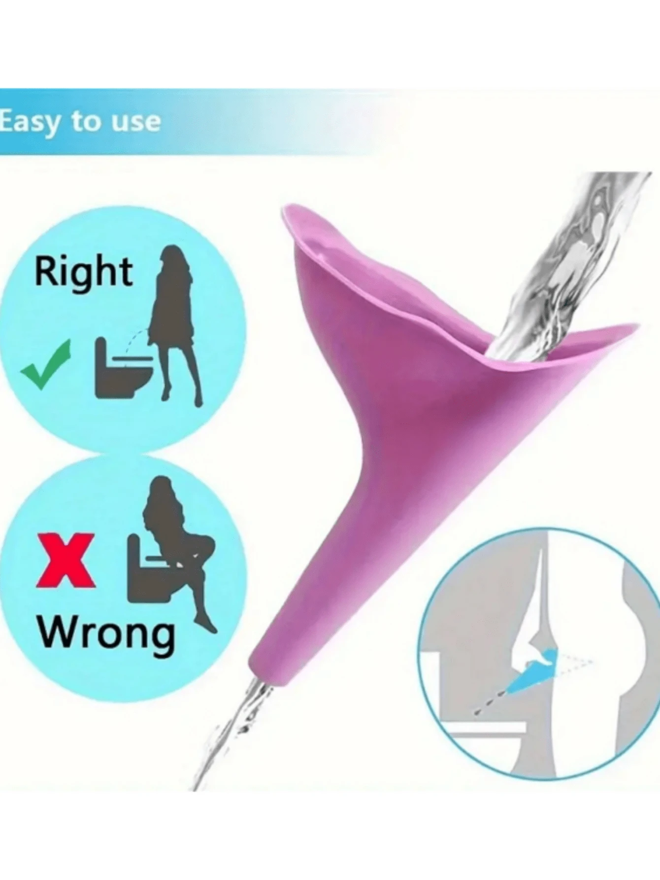 4pcs/8pcs/10pcs Portable Female Urinal, Car Potty, Outdoor Travel Camping Emergency Urinal Device