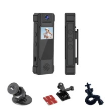 Cámara mini portátil HD 2K Bodycam Grabadora de video digital con infrarrojos, mini cámara para vlogging, cámara corporal grabadora de video portátil, lente de ángulo amplio de 180° giratoria para bicicleta, mascotas, vlogging, reuniones y grabadora de bolsillo - Multicolor - Ver 12