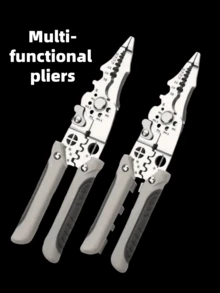 1pc Multi-Functional Wire Stripper, Electrician's Wire Cutter/Stripper/Crimper, Household & Electrician's Manual Tool (For Men) - Multicolor - View 6