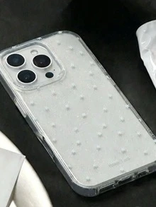 闪亮星空透明手机壳，兼容 17 Pro Max/16/15/14/13/12 Pro Max/11，可爱梦幻闪亮防震保护套，韩版风格礼物 - 滿屏小星星 - 查看 2