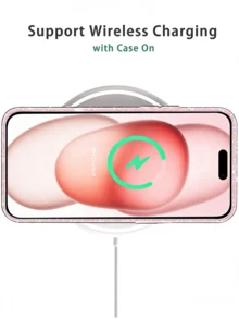 Glitter Case Compatible With Iphone 17 16 15 14 13 12 11 Pro Max Plus Mini Air 8 7 Plus Se3 Se2, Bling Sparkle Shockproof Phone Bumper Cover, Cute Sparkly For Women And Girls (Clear) - Clear - View 7