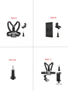 360° Action Camera Chest Strap, Shoulder Mounted Phone/Camera Holder, POV Shooting Accessories. Adjustable Phone Chest Strap, Fits Various Phone Holders. Universal Chest Strap. Backpack Clip-On Shooting Holder. Backpack Strap Clip Holder.