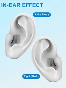 Hearing Amplifier Hearing Aid Earphone, With Charging Compartment, Hidden Amp, Suitable For, Scene (Theater, Meeting)-Caution.