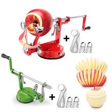 3-In-1 Apple Peeler, Corer, And Slicer Crafted From Alloy Materials, This Modern 3-In-1 Peeler Features A Powerful Suction Cup Base And Stainless Steel Blades (Includes 2 Peeling Blades/1 Slicing Blade). Suitable For Apples, Pears, Kiwis, Potatoes, And More. An Ideal Gift For Christmas, New Year, Or Birthdays, Perfect For Friends And Family. - Multicolor - View 7
