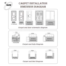 1pc Vintage Style Floral Mandala Pattern Carpet. Velvet Fabric, Approx. 850g, 0.6cm Thick. Wear-Resistant, Anti-Slip, Easy To Clean. Available In Multiple Sizes. Suitable For Kitchen, Living Room, Dining Room, Bedroom, Balcony, Bathroom, Study And Other Scenarios. An Ideal Choice For Home Decor. - Multicolor - View 13