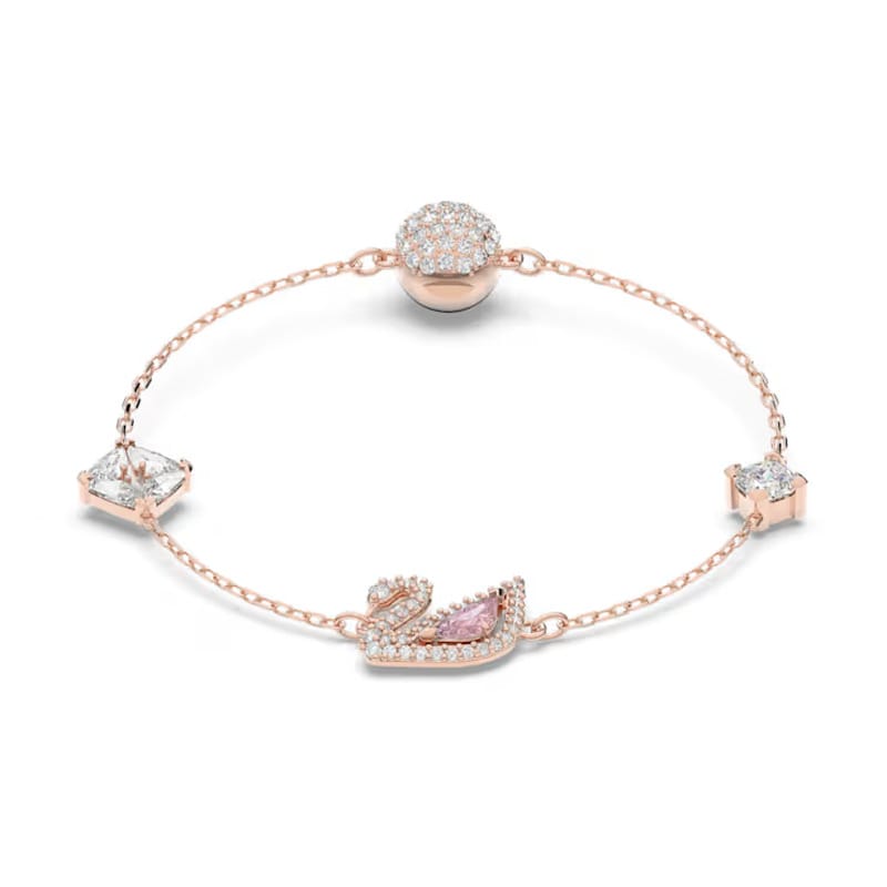 Swarovski 施华洛世奇天鹅撞色女士手链 5485876 - 5485876 粉紅色 - 查看 1