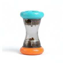 Pet Slow Feeder Toys, Dog Quiet Ball, Cat Tumbler Feeder, Threaded Dispenser, Blue & Orange - 5L - View 1