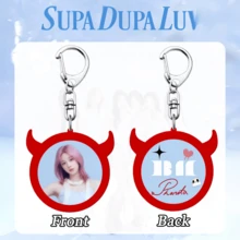 Baby Monster Keychain, Red & Blue Keychain, Double-Sided Cartoon Keychain, Bag Pendant, Car Pendant, Birthday Gift, Party Favor - Multicolor - View 7