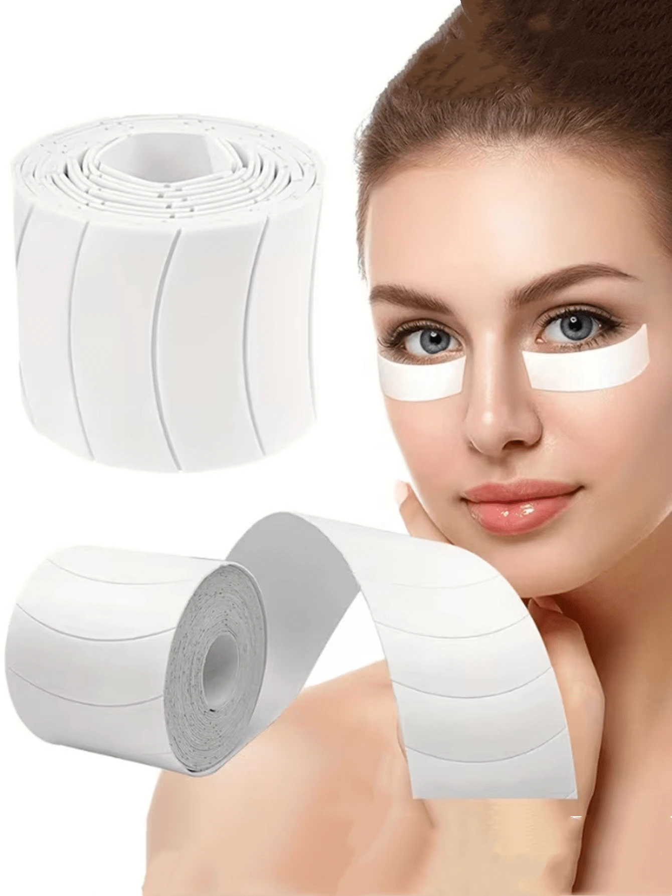 110pcs/Roll Eyelash Extension Patches, Breathable Non-Woven Eyelash Extension Pads - Multicolor - View 1