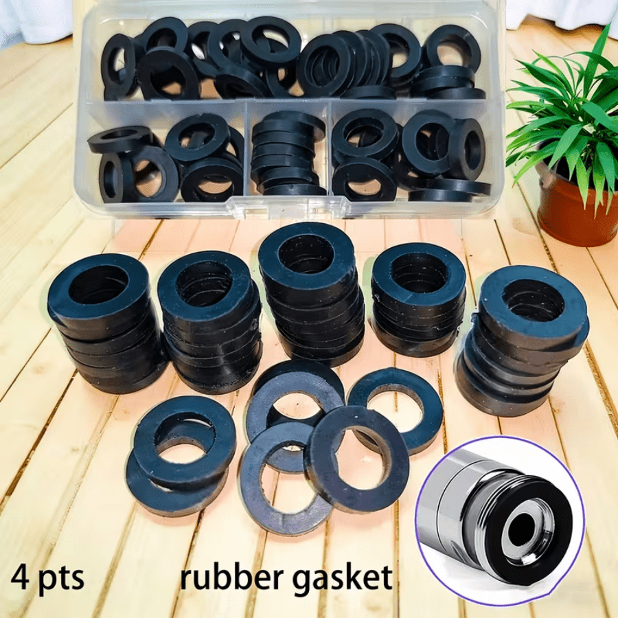 30pcs High Quality O-Ring Seal Kit, Suitable For Corrugated Pipe, Shower Hose, Faucet, Water Heater And Regulating Valve. Uniform Texture, Smooth Surface, Anti-Slip, Ensuring Secure Connection. Essential Repair Kit For Households.