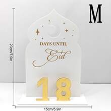 Star-Moon Pattern Acrylic Countdown Plaque – Replaceable Numbers To Boost Party Atmosphere (Family Gatherings/Holidays) - Multicolor - View 4