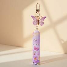 1pc 5ml Portable Mini Refillable Perfume Atomizer Keychain, Travel Size Spray Bottle Accessories For Women Girls, Mom Gifts Vacation Summer Travel Essentials-New Purple Butterfly - New Purple Butterfly - 查看 9