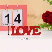 1pc Charming PVC "LOVE" Desktop Decor - Ideal For Valentine's Day And Weddings - Multicolor - View 6