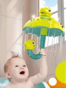 1个恐龙造型喷水洗澡玩具，可旋转喷水，防霉，适合2-6岁儿童，互动式玩水玩具，是洗澡、婴儿玩具和婴儿用品的理想之选。