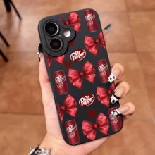 Themed Red & Black Pattern Phone Case Compatible With IPhone 11/11 Pro/11 Pro Max, 12/12 Pro/12 Pro Max, 13/13 Pro/13 Pro Max, 14/14 Pro/14 Pro Max, 15/15 Pro/15 Pro Max, 16/16 Pro/16 Pro Max, 17/17 Pro/17 Pro Max And Galaxy S21/S21+/S21 Ultra, Galaxy S22/S22+/S22 Ultra, Galaxy S23/S23+/S23 Ultra, Galaxy S24/S24+/S24 Ultra - Black and White - View 4