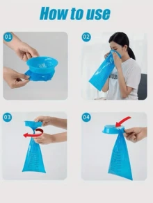 6/12pcs Disposable Vomit Bags, Leak-Proof Emesis Bags, Travel Motion Sickness Nausea Bags, Suitable For Adults And Pregnant Women, Cleaning Supplies, Household Tools