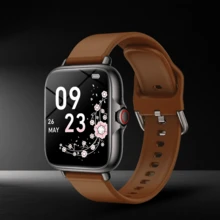 全新热销 1.83 英寸全屏触控智能手表，男女皆宜，具有无线通话功能、计步器、卡路里、多种运动模式、通知、远程摄像头、音乐控制和健身追踪功能，支持 Android 和 iOS 无线连接，是圣诞节、万圣节的绝佳礼物