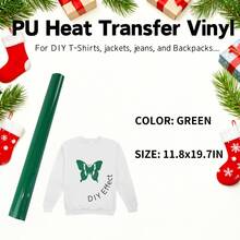Fluorescent PU Heat Transfer Vinyl Material, Suitable For T-Shirts And Bags, Iron-On Vinyl Material, Suitable For All Cutting Machines, Easy To Cut - Multicolor - View 10