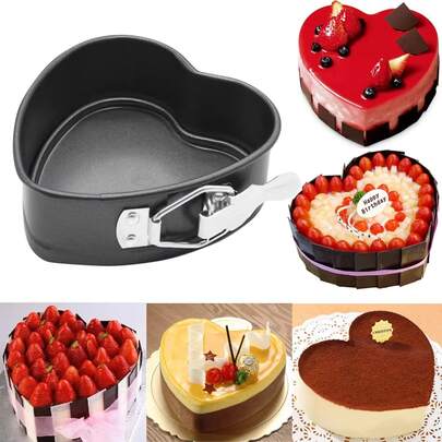 Large Non-Stick Heart Shaped Cake Mold, Suitable For Valentine's Day Baking And Cheesecake Making