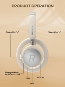REMAX Cut-Out & Protein Ear Cups Headphones; ENC Call Noise Cancellation; 26H Playtime;BT 6.0 Headset; Ultra-Comfort & Clear Sound Earphones; Gaming Headset; Sport Headphones; Compatible With Apple/IOS/Android; Running/Fitness/Work - RB-870 - Xem 10