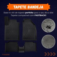 Kit de Tapete Borda Elevada Tipo Bandeja Para Fastback Borracha Premium Jogo Tapetes Carro - Fastback - Visão 3