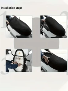 1 tấm bọc yên xe máy, tấm bảo vệ lưới 3D, thảm chống trượt, tấm chống trượt dạng lưới, bọc yên lưới - A - Xem 8