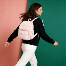 Adidas Mochilas masculinas e femininas W CESP BACKPACK bolsa casual bolsa escolar bolsa esportiva bolsa de viagem simples diária KF2490 - Rosa Bebê - Visão 2