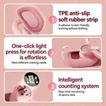 Leg Training Device, Pelvic Floor Muscle Trainer, Inner Thigh Clamp, Pelvic Floor Muscle Trainer - Hồng - Xem 3