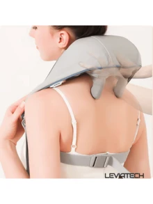 LEVIATECH Shoulder & Neck Massager Shawl, Electric Vibrating Trapezius Muscle Massage Device, Gift For Parents&Men&Women, Kneading Neck & Shoulder Massager - Rechargeable - View 3