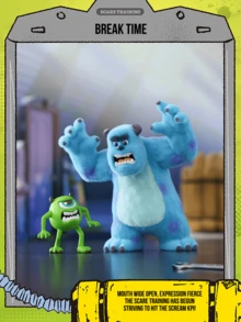 Pixar Monsters Work Log Series Figurine Blind Box - Multiple Wacky Poses (Confident Stride, Break Time, Tactical Retreat, etc.) with Vivid Expressions & Accessories (Cake, Shield, Stick), Whimsical Fantasy & Niche Aesthetic, Perfect for Compams, 演講for giving to boyfriends/girlfriends and as Christmas gifts - 彩色 - 查看 7