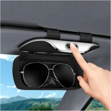 Universal Car Visor & Dashboard Fashion Glasses Holder – One-Handed Quick Access, Scratch-Resistant & Shockproof Case, Heat/Cold Resistant, Easy Install, Great Gift For Drivers, Dads & Father's Day - A - View 10
