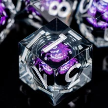 Multi-Eye Monster Dice Set, Suitable For Polyhedral Dice, Sharp Edges, Resin Material, Role-Playing Games/D&D Dice/D&D Gift - Multicolor - View 9