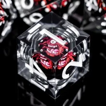Multi-Eye Monster Dice Set, Suitable For Polyhedral Dice, Sharp Edges, Resin Material, Role-Playing Games/D&D Dice/D&D Gift - Multicolor - View 1