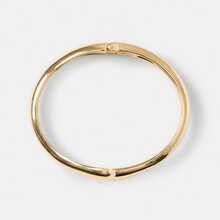 1pc Fashionable Exaggerated Water Drop Streamlined Metal Bracelet, Glossy Surface, Flexible Spring, Open Bangle - Gold - View 3