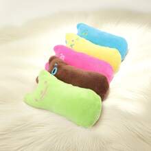 Pet Thumb Expression Cat Doll Crinkle Paper Plush Doll, Cat Grass, Catnip, Chew Resistant Pet Toys, Cat Supplies - Multicolor - View 6