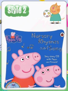 Conjunto de Almofada de Pelúcia com Tema de Desenho Animado Peppa Pig e George como Presente de Aniversário - Multicolorido - Visão 12