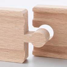 IKEA LILLABO Train Track, Solid Beech Wood, Ages 3+, Straight And Curved Free Assembly, Compatible With Universal Train Tracks, Interactive Building Toy For Parents And Children - Light Wood Color - View 3