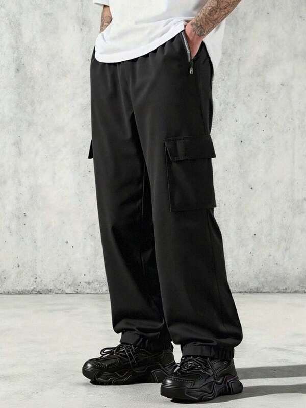 Men's Casual Lightweight Drawstring Waist Striped Jogger Pants, Breathable For Daily Commute, Outdoor, Running, Spring/Summer