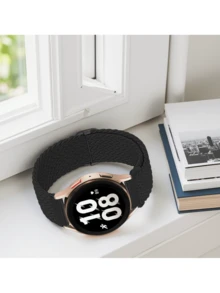 20毫米弹性编织单环表带，兼容三星Galaxy Watch 7 FE/6/5/4（40毫米/44毫米）、Galaxy Watch 6/4 Classic、Galaxy Watch 5 Pro（45毫米）、Watch 4 Classic（42毫米/46毫米）、Galaxy Watch 3（41毫米）、Galaxy Active2，男女通用，可升级延长