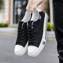 Zapatos deportivos casuales de hombre para primavera/verano 2025 con múltiples funciones, de corte bajo, antideslizantes, resistentes al desgaste y transpirables - Blanco y Negro - Ver 4