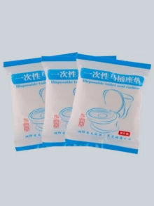 10pcs/15pcs/25pcs Disposable Toilet Seat Covers - Hygienic Portable Travel Set, Suitable For Hotels And Outings - Multicolor - View 7