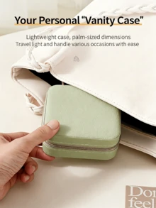 1 PCS Pink Jewelry Storage Box Multi Functional Portable Mini Jewelry Organizer Perfect For Storing Rings Necklaces Earrings And Bracelets Ideal For Home Use Daily Organization Travel Adventures Outdoor Activities Holiday Celebrations Party Favors And Wedding Occasions This Exquisite Jewelry Case Is A Thoughtful Gift For Women Friends And Moms Suitable For New Year Valentine S Day Birthdays And Various Festivals Offering Secure And Classified Storage To Protect Your Precious Jewelry From Scratches And Tangles With A Compact And Lightweight - Hồng - Xem 5