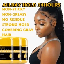 Instant Hold Intense Moisturizing Hair Gel 50g, With Castor Oil Extracts For Instant Styling, Non-Greasy And Refreshing, Say Goodbye To Split Ends, Long-Lasting Hold Up To 72 Hours, Fresh Scent, Effortlessly Create Natural Voluminous Hairstyles, One Bottle Solves Multiple Hair Issues, Suitable For Daily Hair Care - 旅行裝 - 查看 1